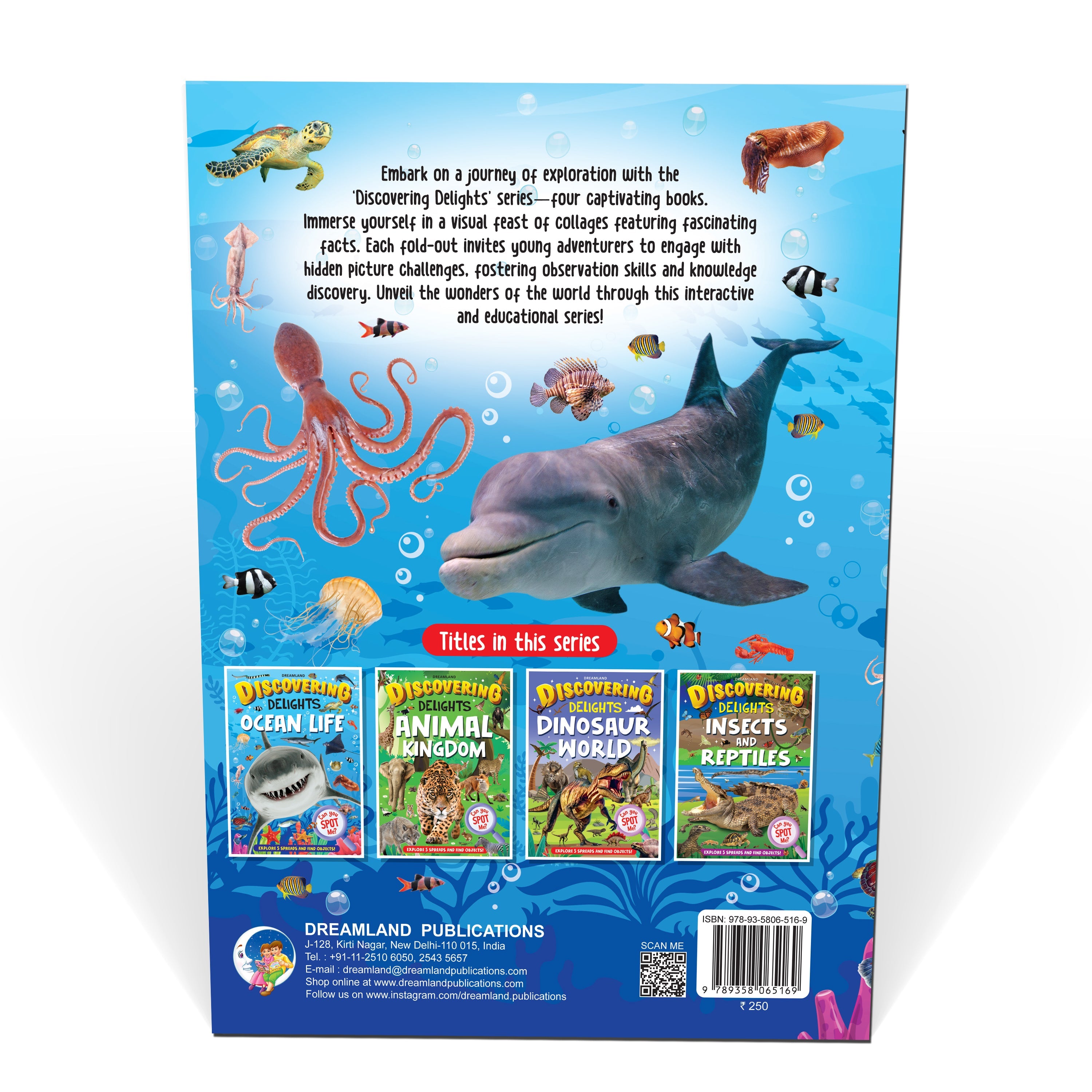 Dreamland Publications Ocean Life Discovering Delights Flap Book for Kids Age 4 - 10 years - Distacart