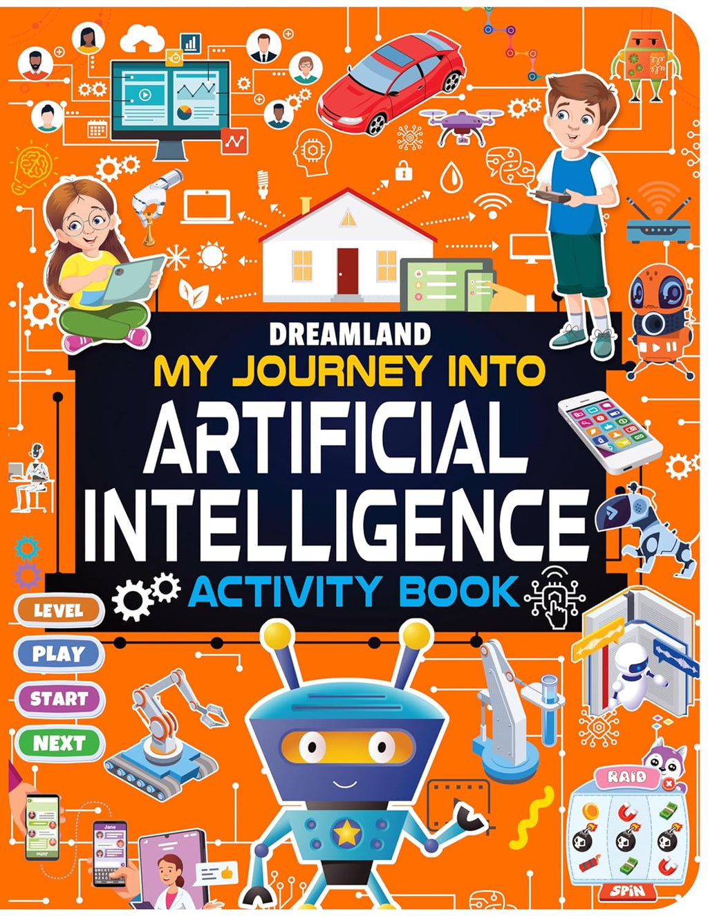 Dreamland Publications Artificial Intelligence Activity Book for Kids Age 7+ - Activities about AI, Computers and Machine Learning - Distacart