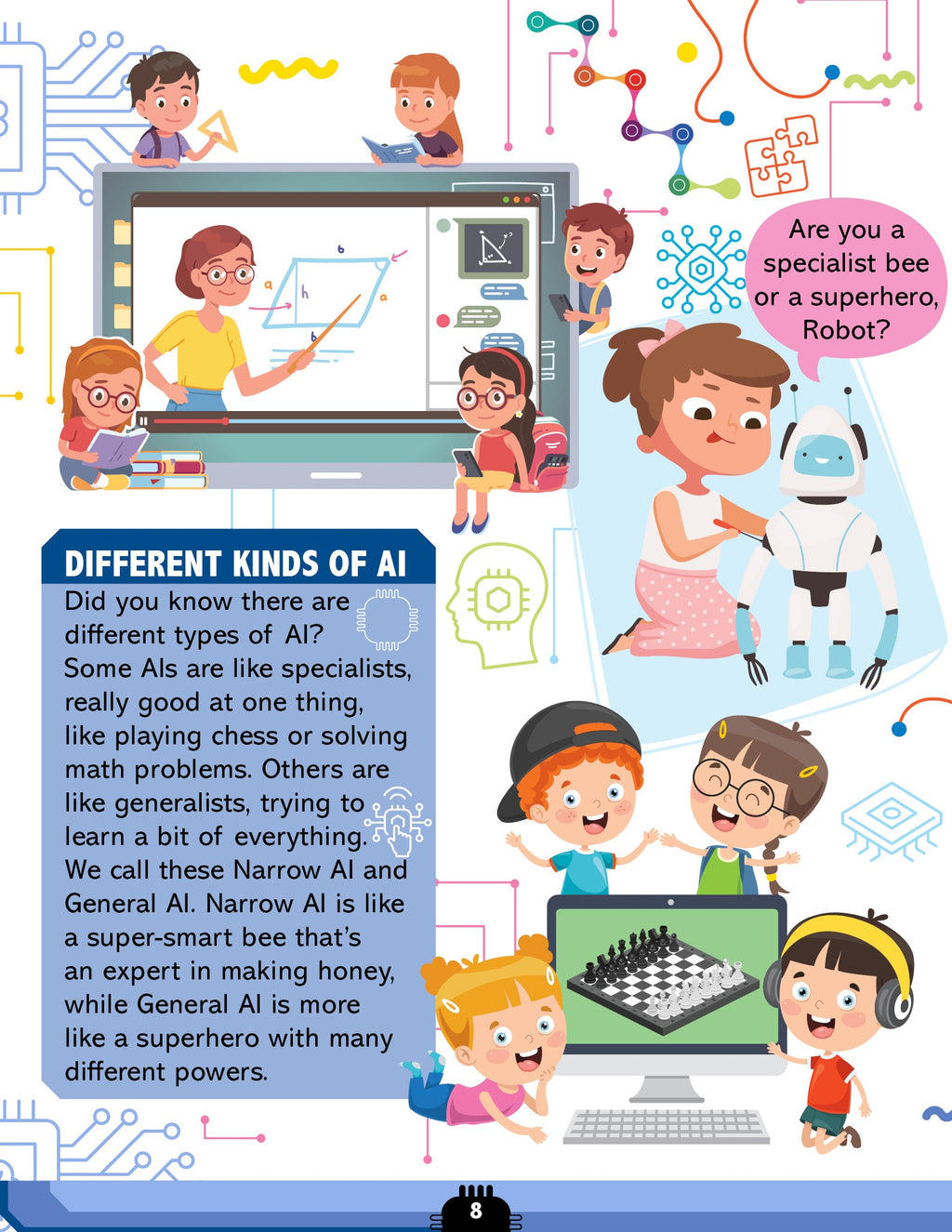 Dreamland Publications Artificial Intelligence Activity Book for Kids Age 7+ - Activities about AI, Computers and Machine Learning - Distacart