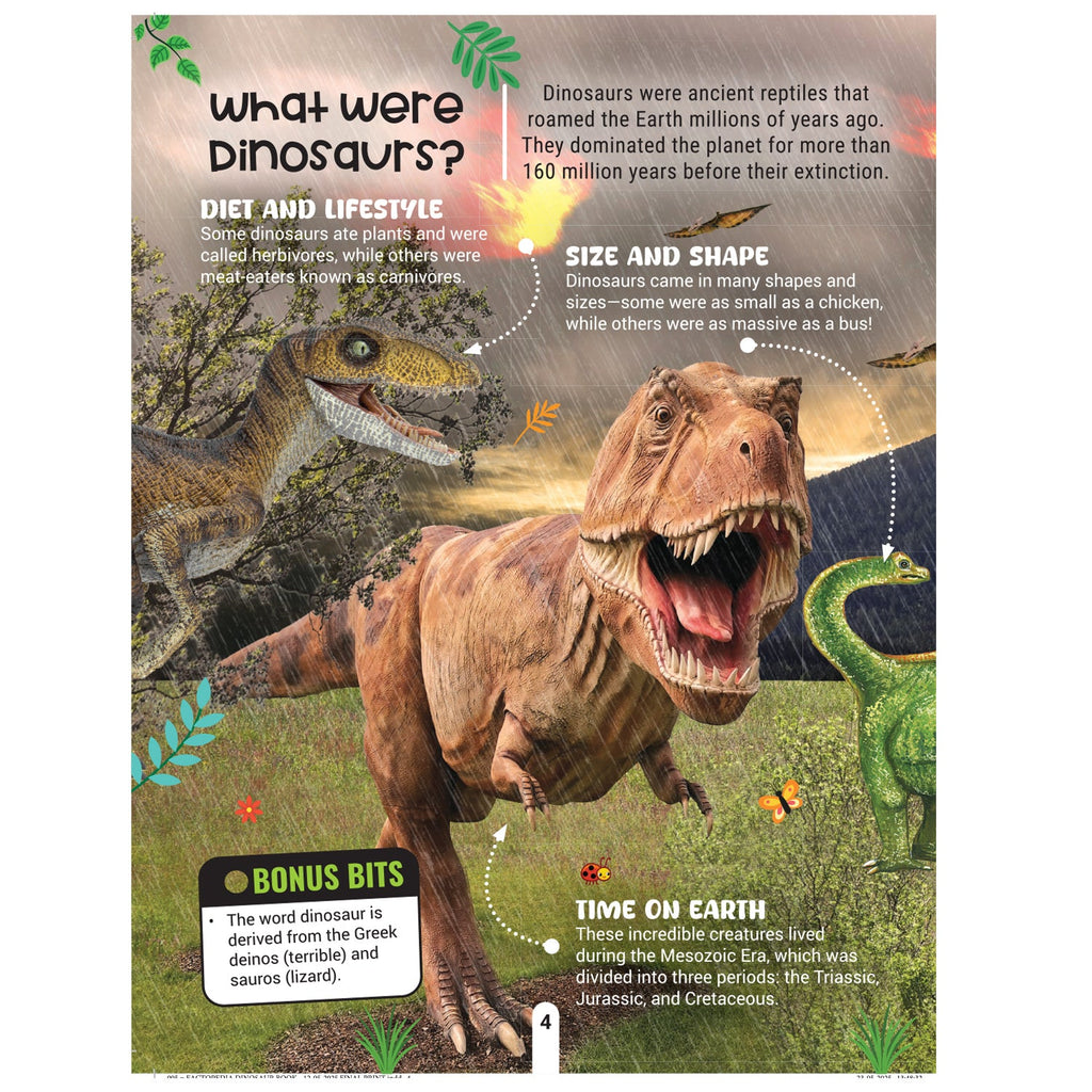 Dreamland Publications Factopedia: Dino Discovery – Fascinating Dinosaur Facts for Kids Age 6+ | Learn About Prehistoric Giants with Fun, Easy-to-Understand Info - Distacart