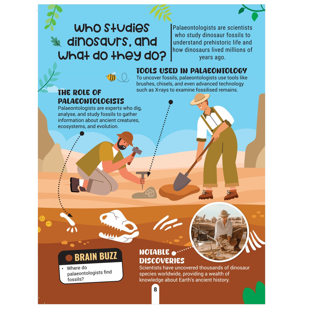 Dreamland Publications Factopedia: Dino Discovery – Fascinating Dinosaur Facts for Kids Age 6+ | Learn About Prehistoric Giants with Fun, Easy-to-Understand Info - Distacart