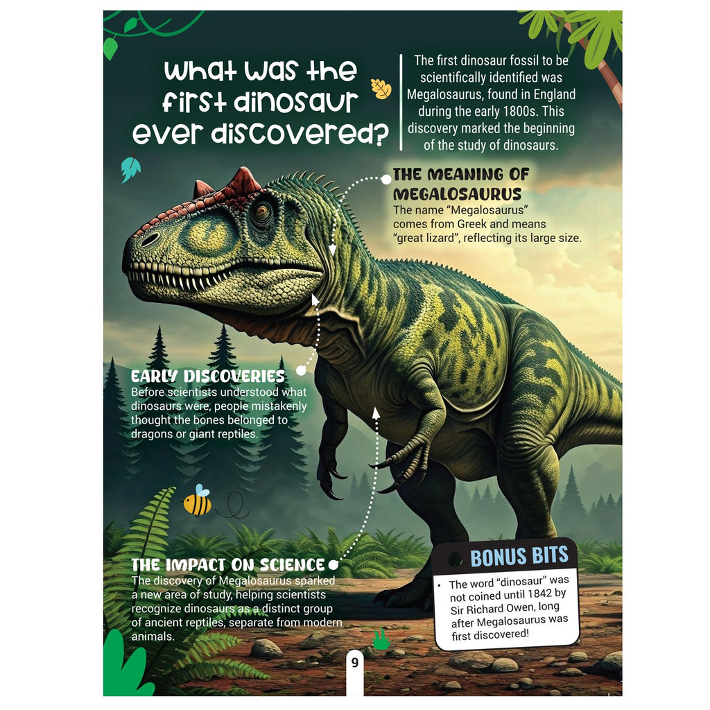 Dreamland Publications Factopedia: Dino Discovery – Fascinating Dinosaur Facts for Kids Age 6+ | Learn About Prehistoric Giants with Fun, Easy-to-Understand Info - Distacart
