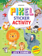 Dreamland Publications Pixel Sticker Activity Book: Leo's Journey – Over 1,400 Stickers for Kids Age 4+ | Adventure-Themed Pixel Art, Sticker Puzzles - Distacart