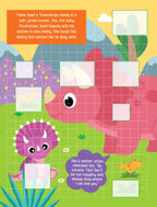 Dreamland Publications Pixel Sticker Activity Book: Tiko and The Lost T-Rex – Over 1,400 Stickers for Kids Age 4+ | Dinosaur Adventure with Pixel Art - Distacart