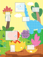 Dreamland Publications Pixel Sticker Activity Book: Tiko and The Lost T-Rex – Over 1,400 Stickers for Kids Age 4+ | Dinosaur Adventure with Pixel Art - Distacart