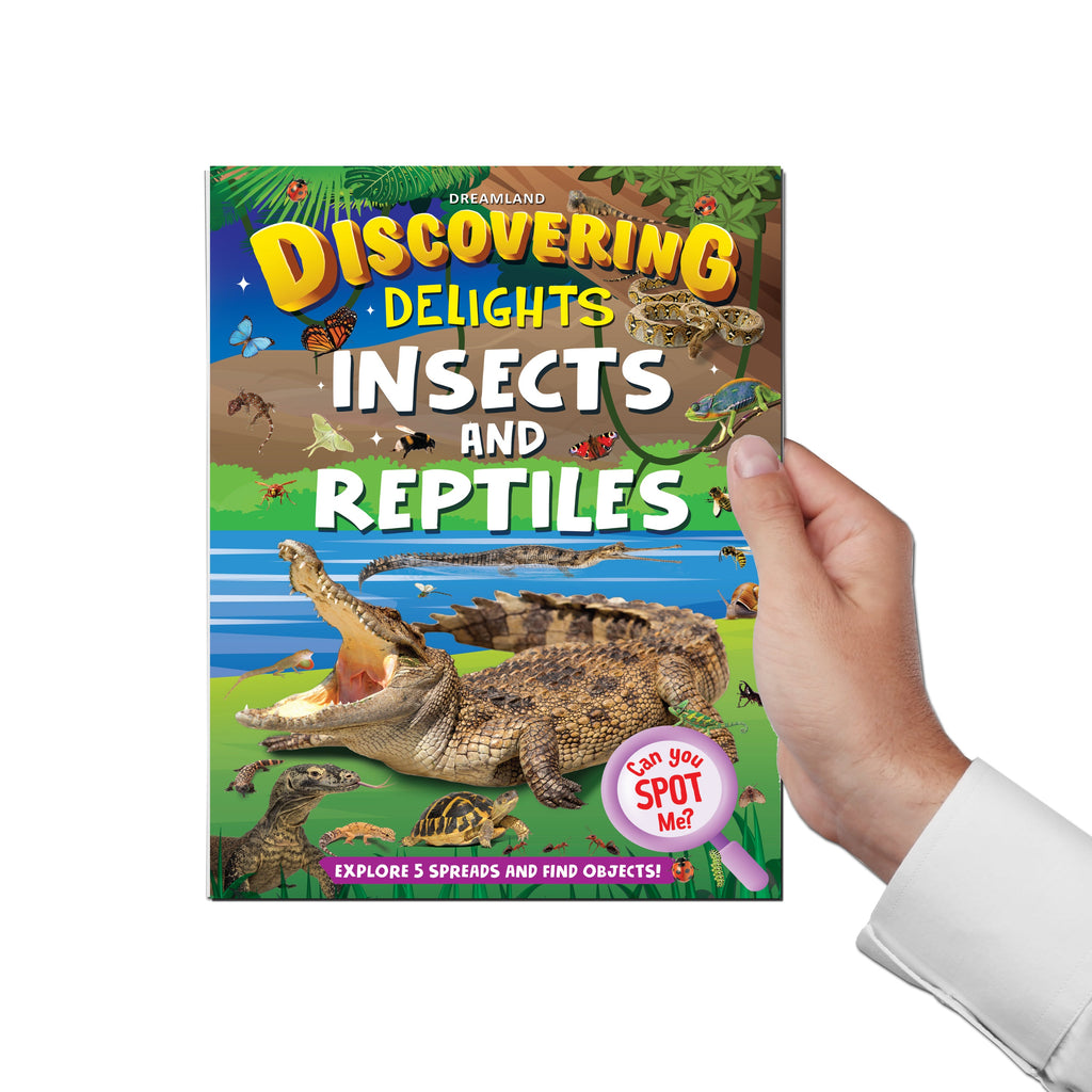 Dreamland Publications Insects and Reptiles Discovering Delights Flap Book for Kids Age 4 - 10 years - Distacart