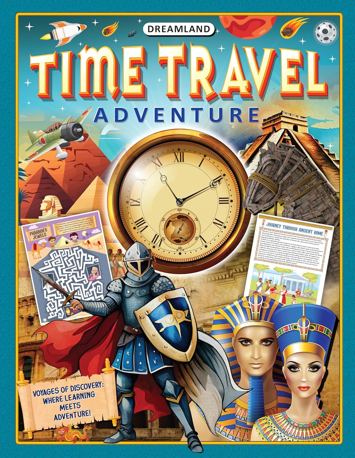 Dreamland Publications Time Travel Adventure Activity Book for Kids Age 5 -10 years - Distacart
