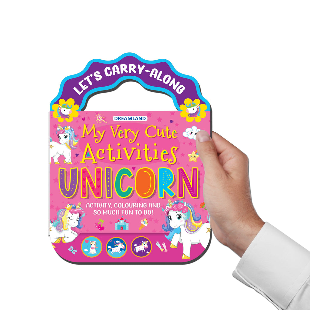 Dreamland Publications Unicorn- Let's Carry-Along Activity, Colouring Book for Kids Age 3 -8 years (My Very Cute Activities Series) - Distacart