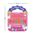 Dreamland Publications Unicorn- Let's Carry-Along Activity, Colouring Book for Kids Age 3 -8 years (My Very Cute Activities Series) - Distacart