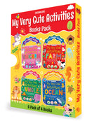 Dreamland Publications My Very Cute Activities & Colouring Books Pack for Kids Age 3-8 years - A Set of 4 Books - Distacart