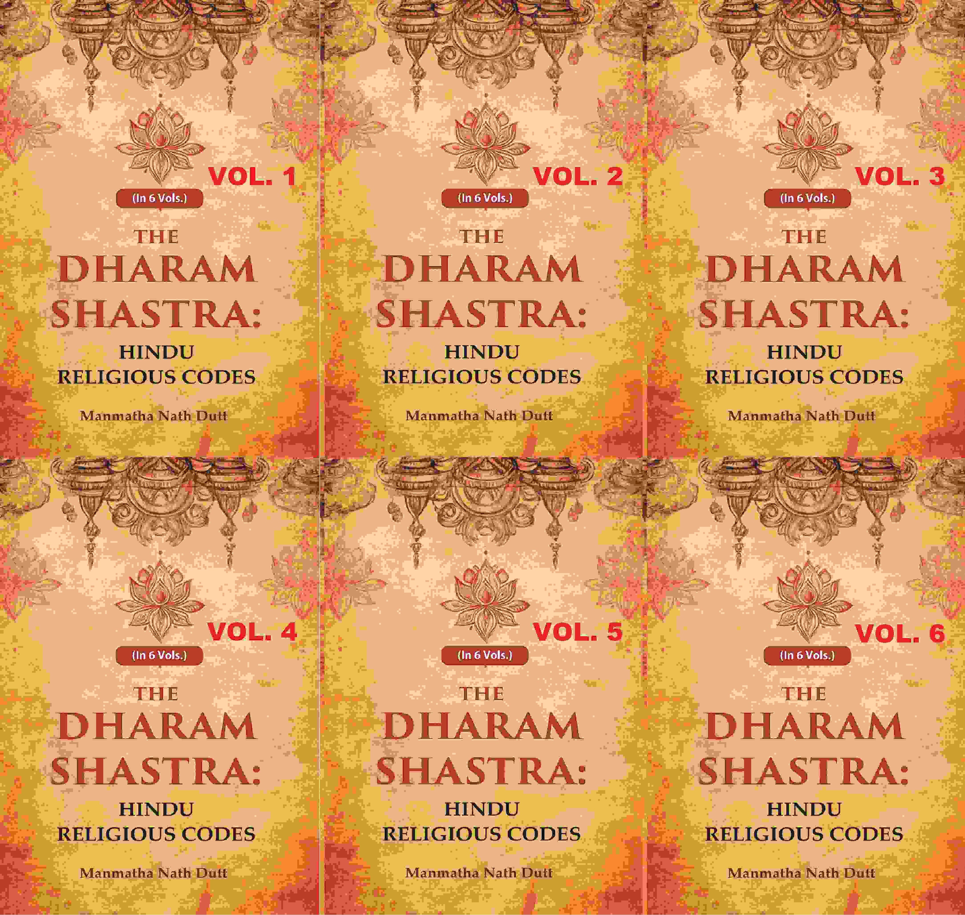 The Dharam Shastra: Hindu Religious Codes 6 Vols. Set - Gyan Books - Distacart