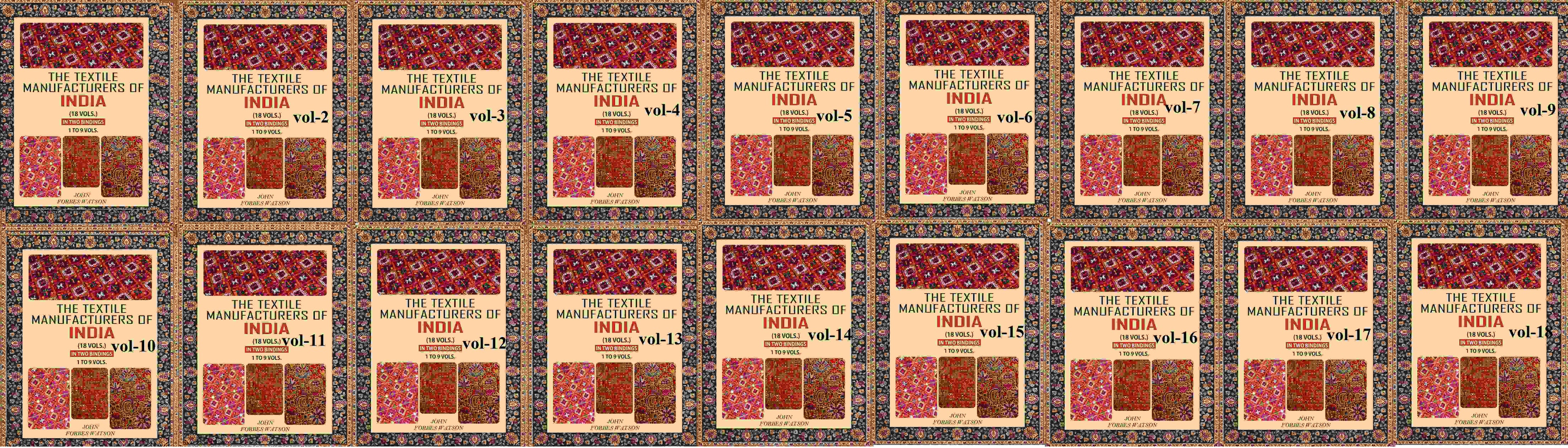 The Textile Manufacturers of India In Two Binding (Set) 1 To 9 Vol Or 10 to 18 vol - Gyan Books - Distacart