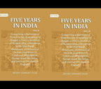 Five Years in India: Comprising a Narrative of Travels in the Presidency of Bengal, a Visit to the Court of Runjeet Sing, a Residence in the Himalayah Mountains, an Account of the Late Expedition to Cabul and Affghanistan, Voyage down the Indus, and Journ - Distacart