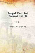 Bengal Past And Present vol.28 - Gyan Books - Distacart