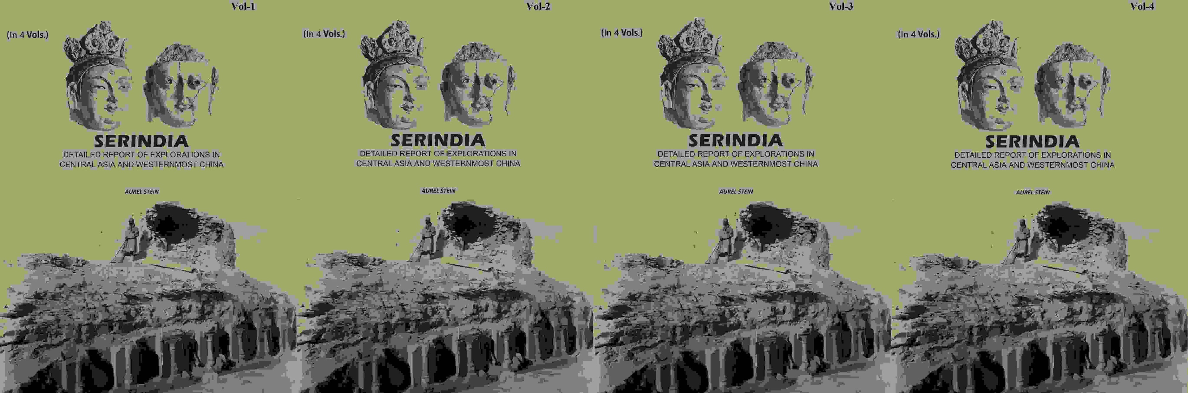 Serindia: Detailed report of explorations in Central Asia and westernmost China (4 Vols. Set) - Gyan Books - Distacart