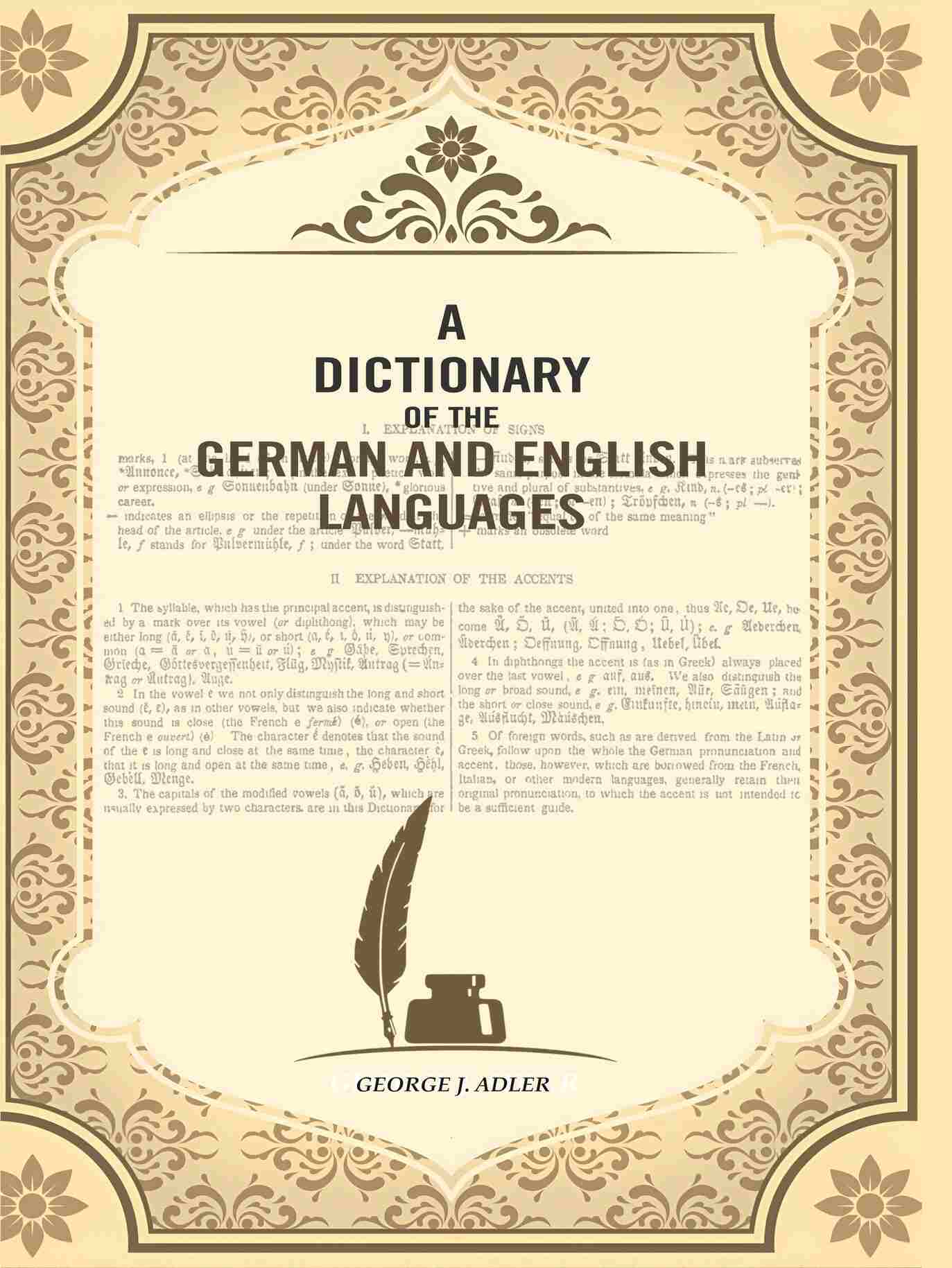 A Dictionary of the German and English Languages - Gyan Books - Distacart