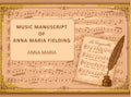 Music manuscript of Anna Maria Fielding - Gyan Books - Distacart