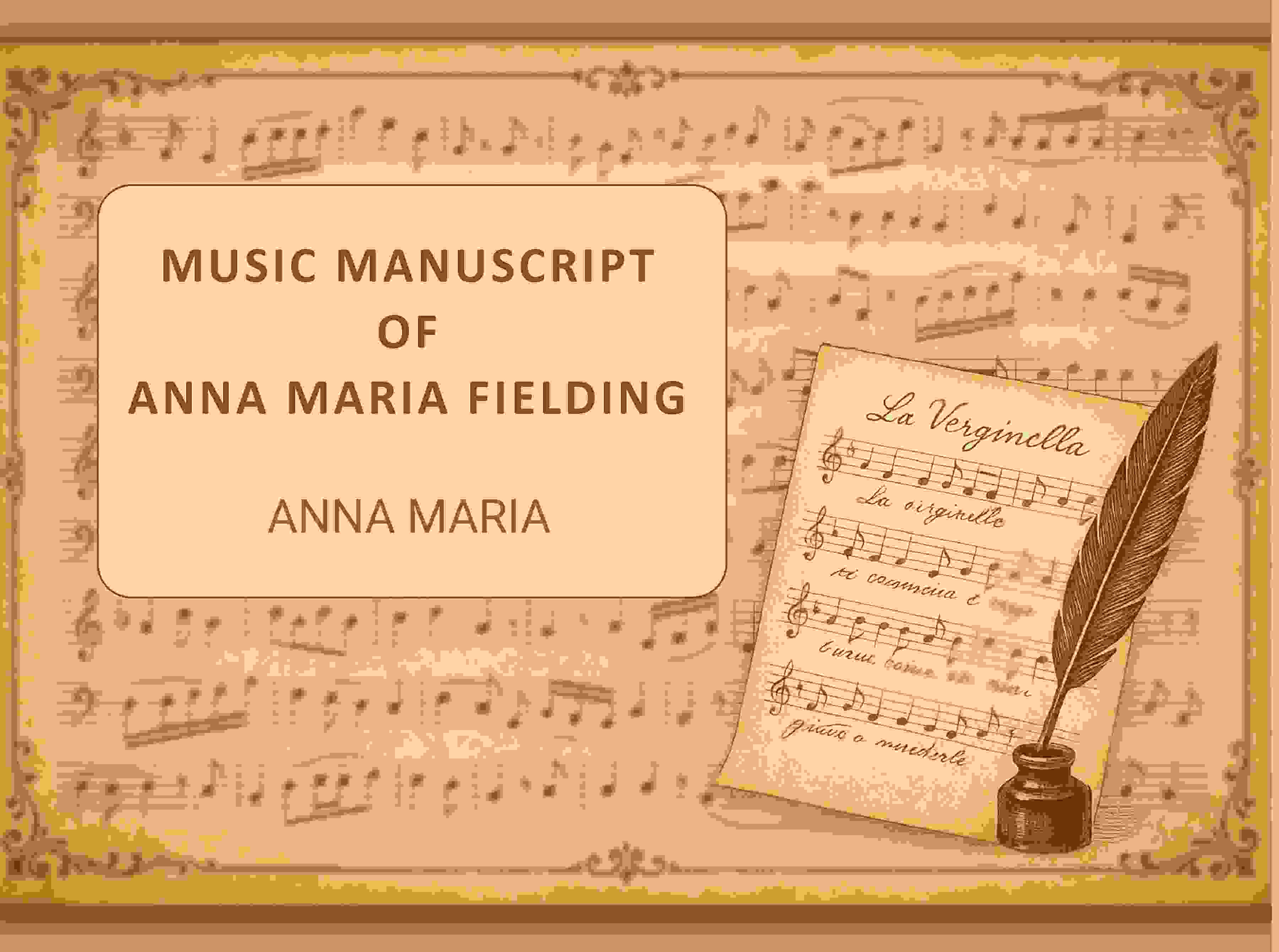 Music manuscript of Anna Maria Fielding - Gyan Books - Distacart