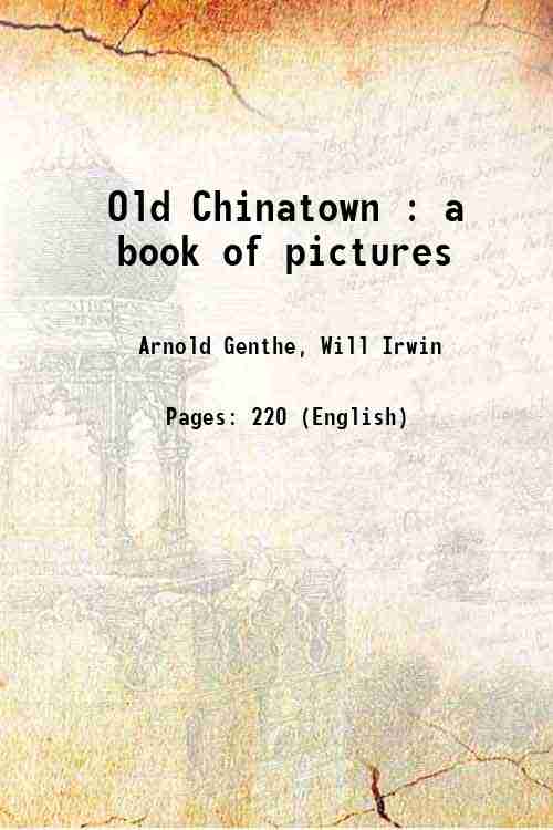 Old Chinatown: a book of pictures - Gyan Books - Distacart
