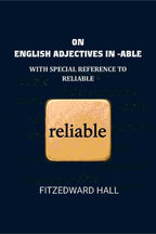On English adjectives in -able: With special reference to reliable - Gyan Books - Distacart