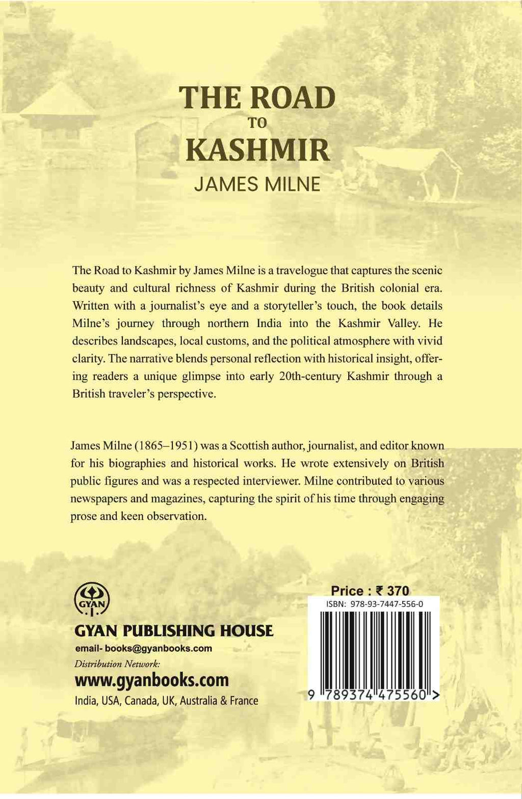 The Road to Kashmir - Gyan Books - Distacart
