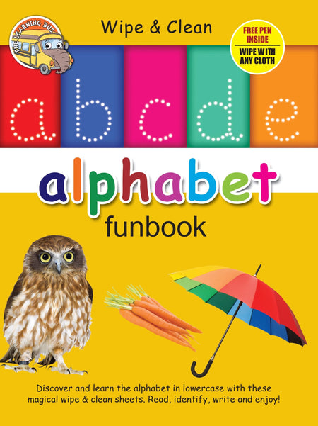 Wipe & Clean alphabet Funbook - Om Books