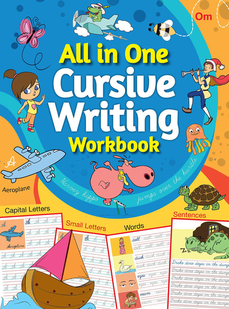 All in One Cursive Writing Workbook - Om Books