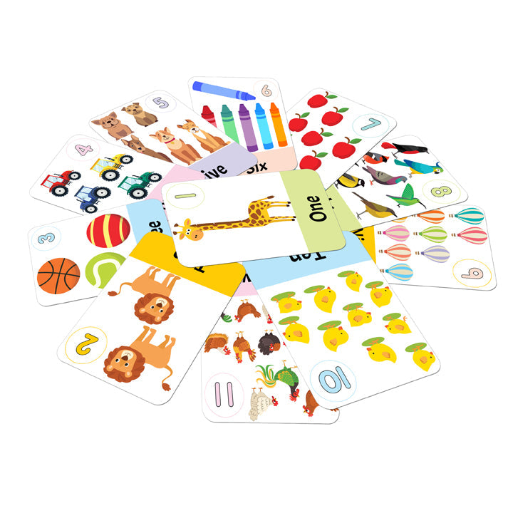 Dreamland Publications Flash Cards Numbers - 30 Double Sided Wipe Clean Flash Cards for Kids (With Free Pen) - Distacart