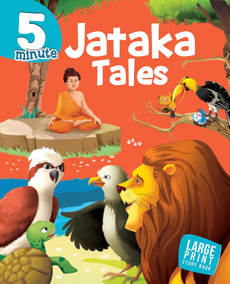 5 Minute Jataka Tales : Large Print - Om Books