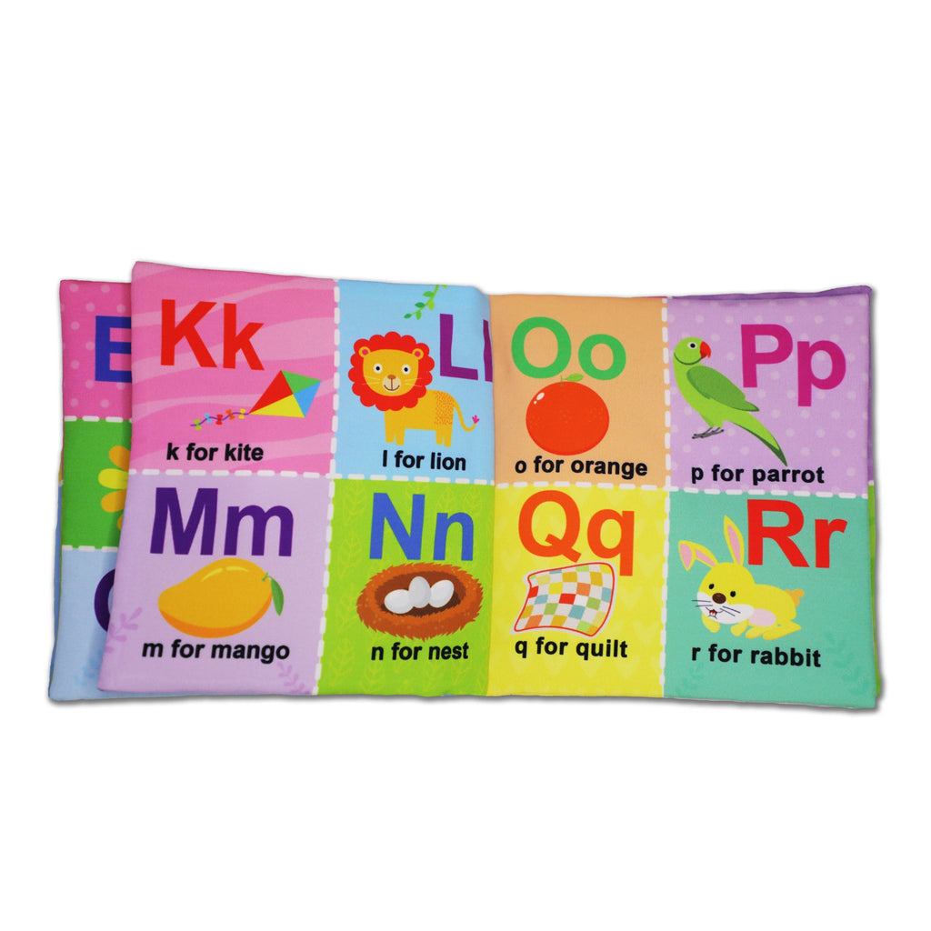 Dreamland Publications Baby My First Cloth Book ABC with Squeaker and Crinkle Paper, Non-Toxic Early Educational Toy for Toddler, Infants - Distacart