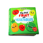 Dreamland Publications Baby My First Cloth Book Fruit and Vegetables with Squeaker and Crinkle Paper, Non-Toxic Early Educational Toy for Toddler, Infants - Distacart