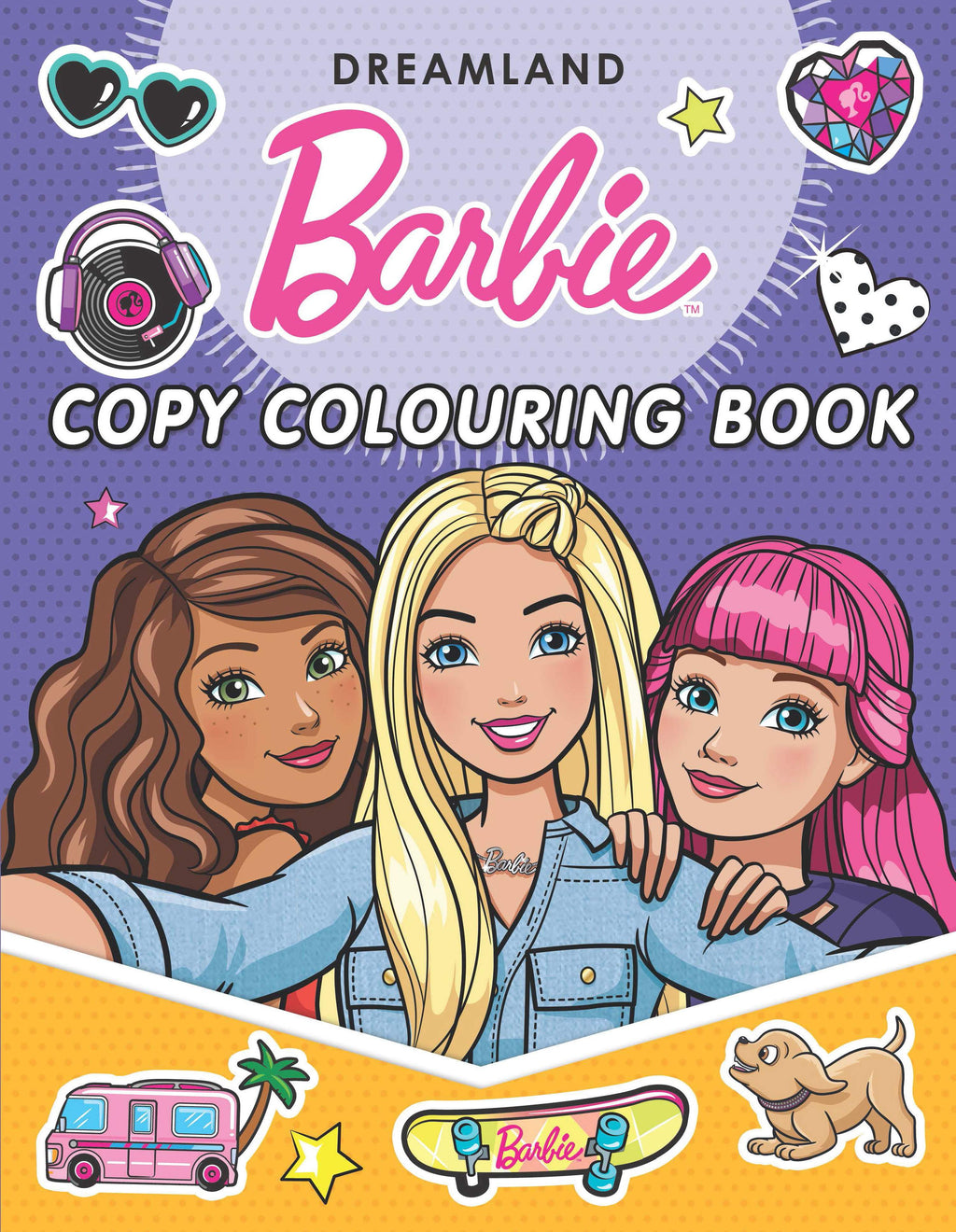 Dreamland Publications Barbie Copy Colouring Book - Distacart