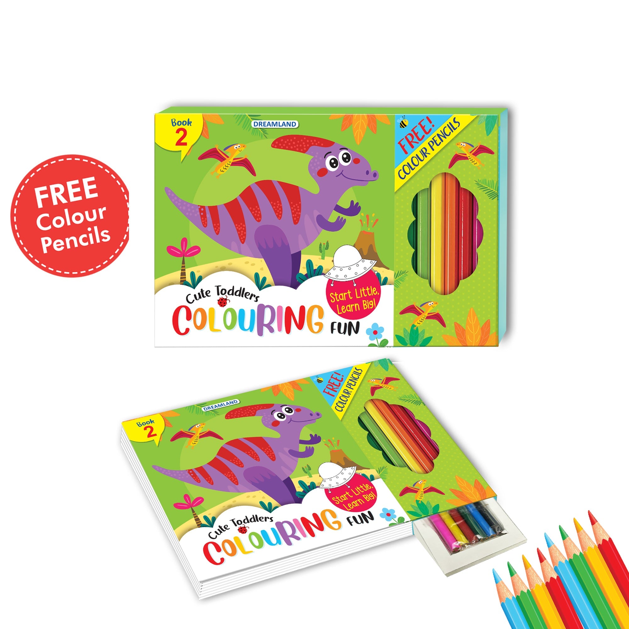 Dreamland Publications Cute Toddlers Colouring Fun Book 2 for Kids - Distacart