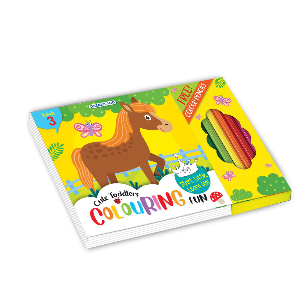Dreamland Publications Cute Toddlers Colouring Fun Book 3 for Kids - Distacart