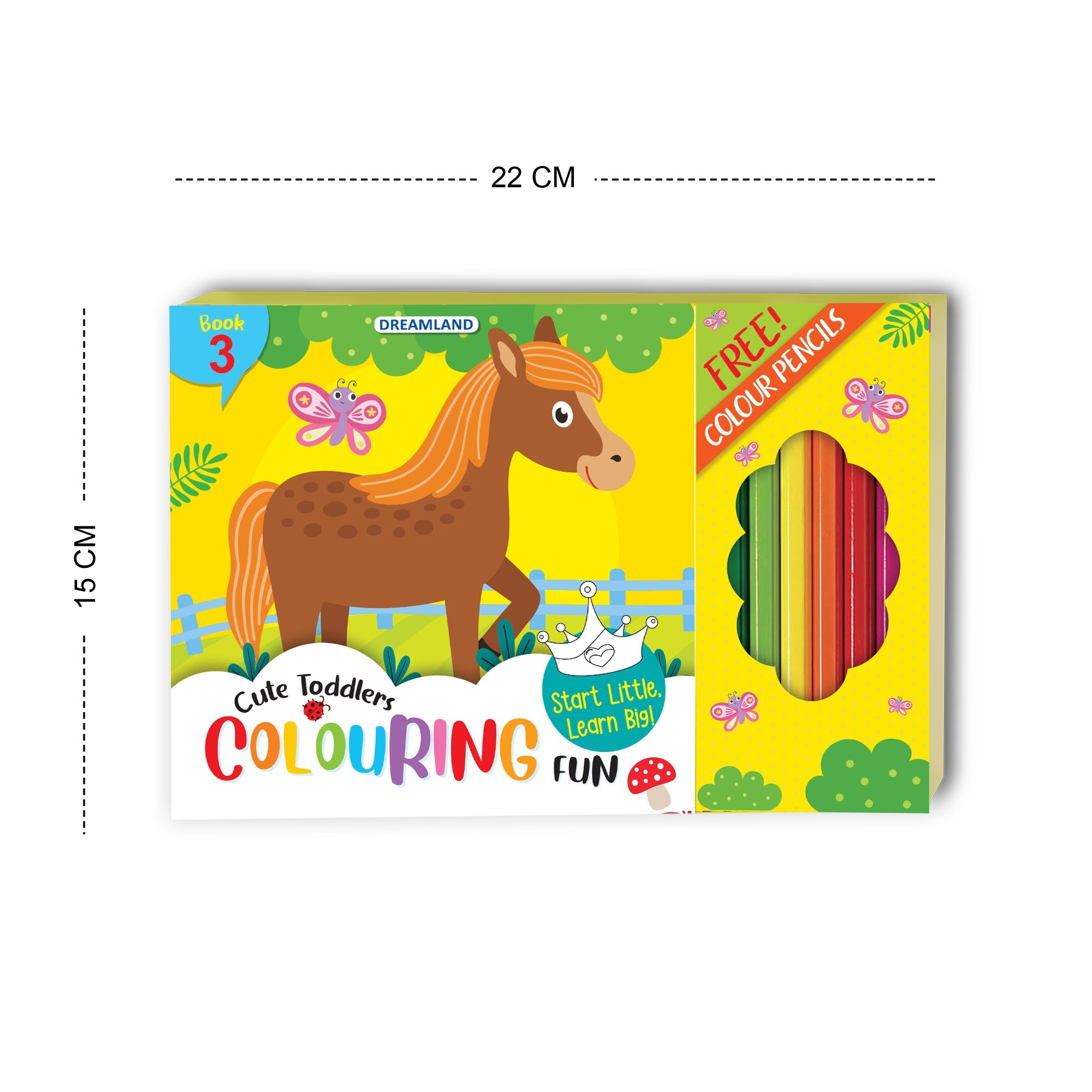 Dreamland Publications Cute Toddlers Colouring Fun Book 3 for Kids - Distacart