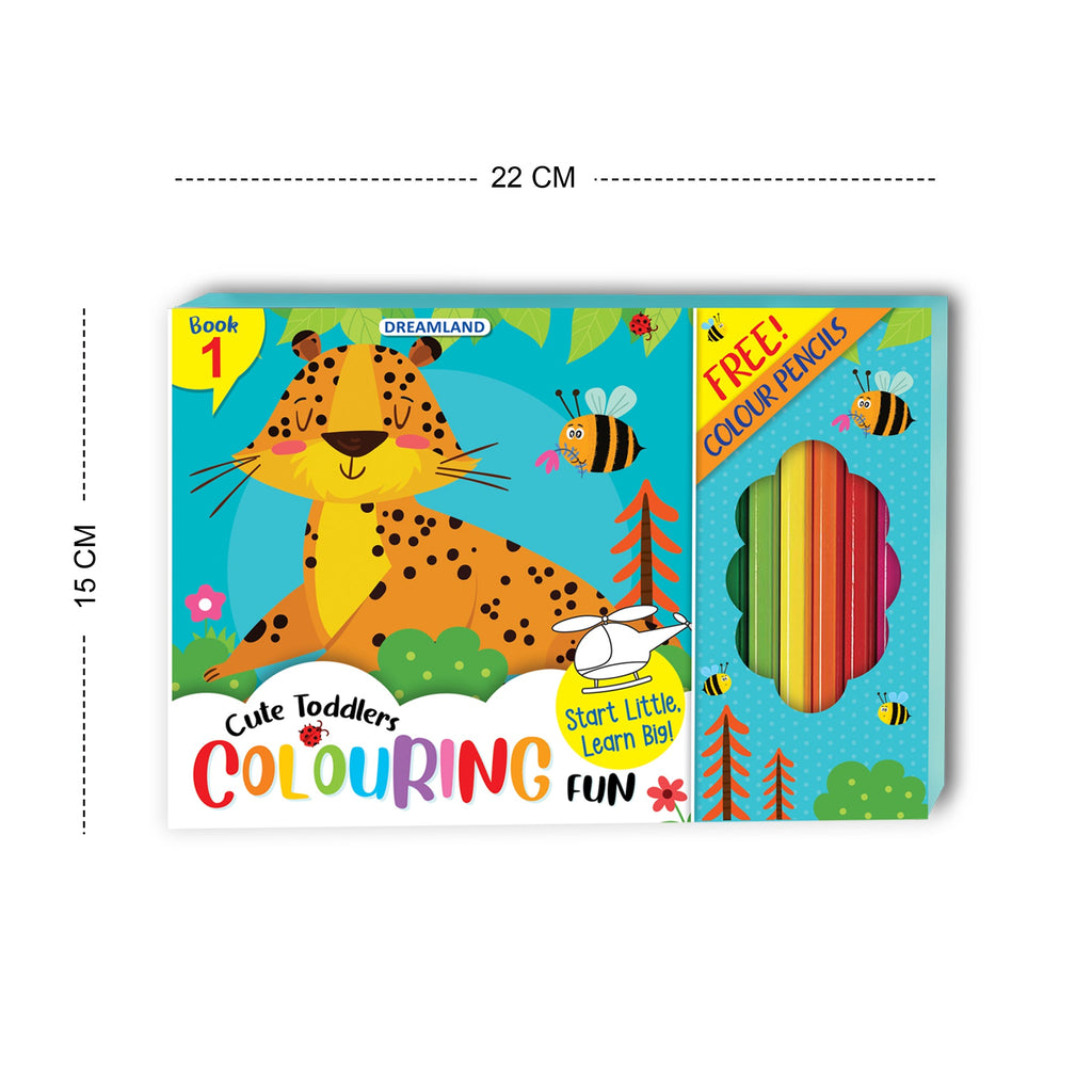 Dreamland Publications Cute Toddlers Colouring Fun Book 1 for Kids - Distacart