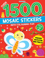 Dreamland Publications 1500 Mosaic Stickers Book 2 with Colouring Fun - Sticker Book for Kids Age 4 - 8 years - Distacart