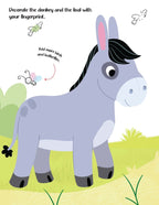 Dreamland Publications Fingerprint Art Activity Book for Children - Farm with Thumbprint Gadget - Distacart