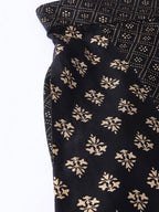 Juniper Women Black Rayon Printed Flared Palazzo - Distacart