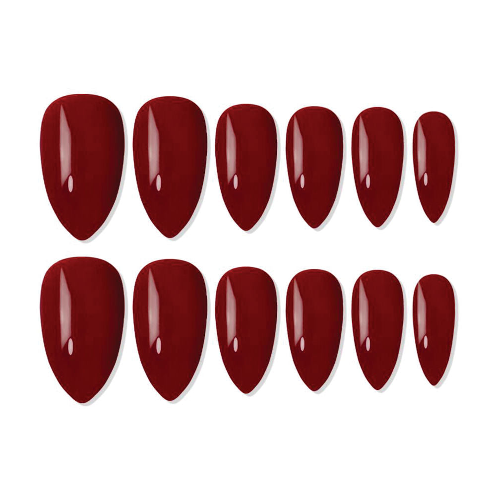 shills professional reusable press on nails almond spn621