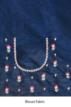 Red Crepe Silk Sequence Embroidered Saree - Nimaya Benzy