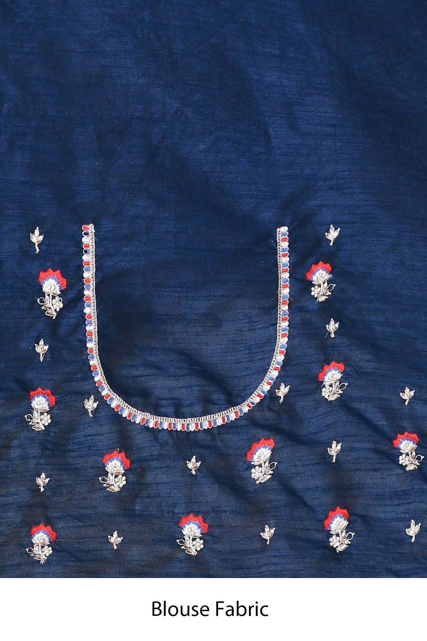 Red Crepe Silk Sequence Embroidered Saree - Nimaya Benzy