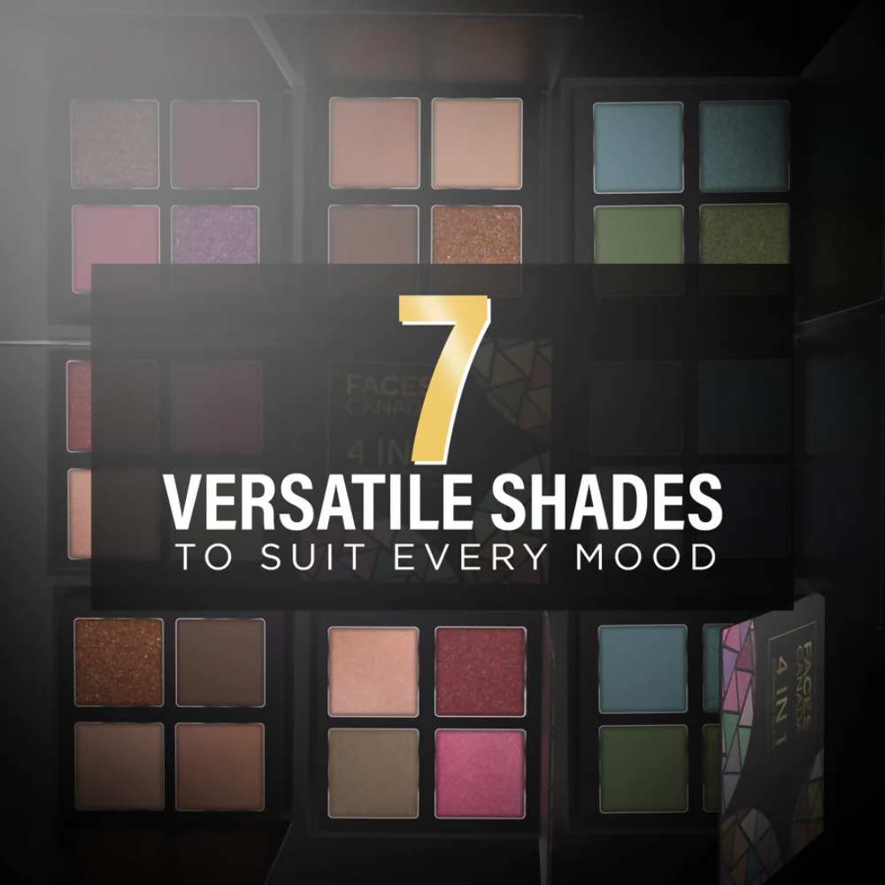 Faces Canada 4 in 1 Eyeshadow Palette - Moody Moon 06