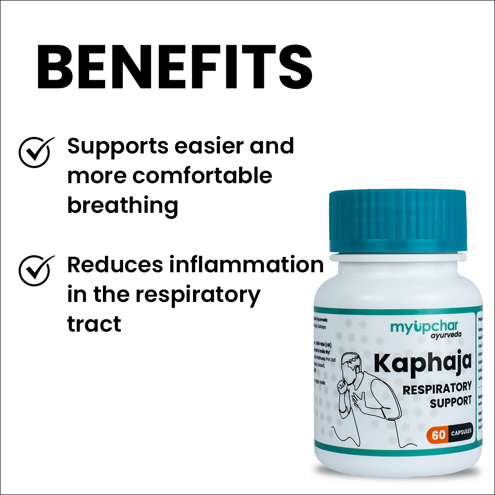 myUpchar Ayurveda Kaphaja Respiratory Support Capsules - Distacart