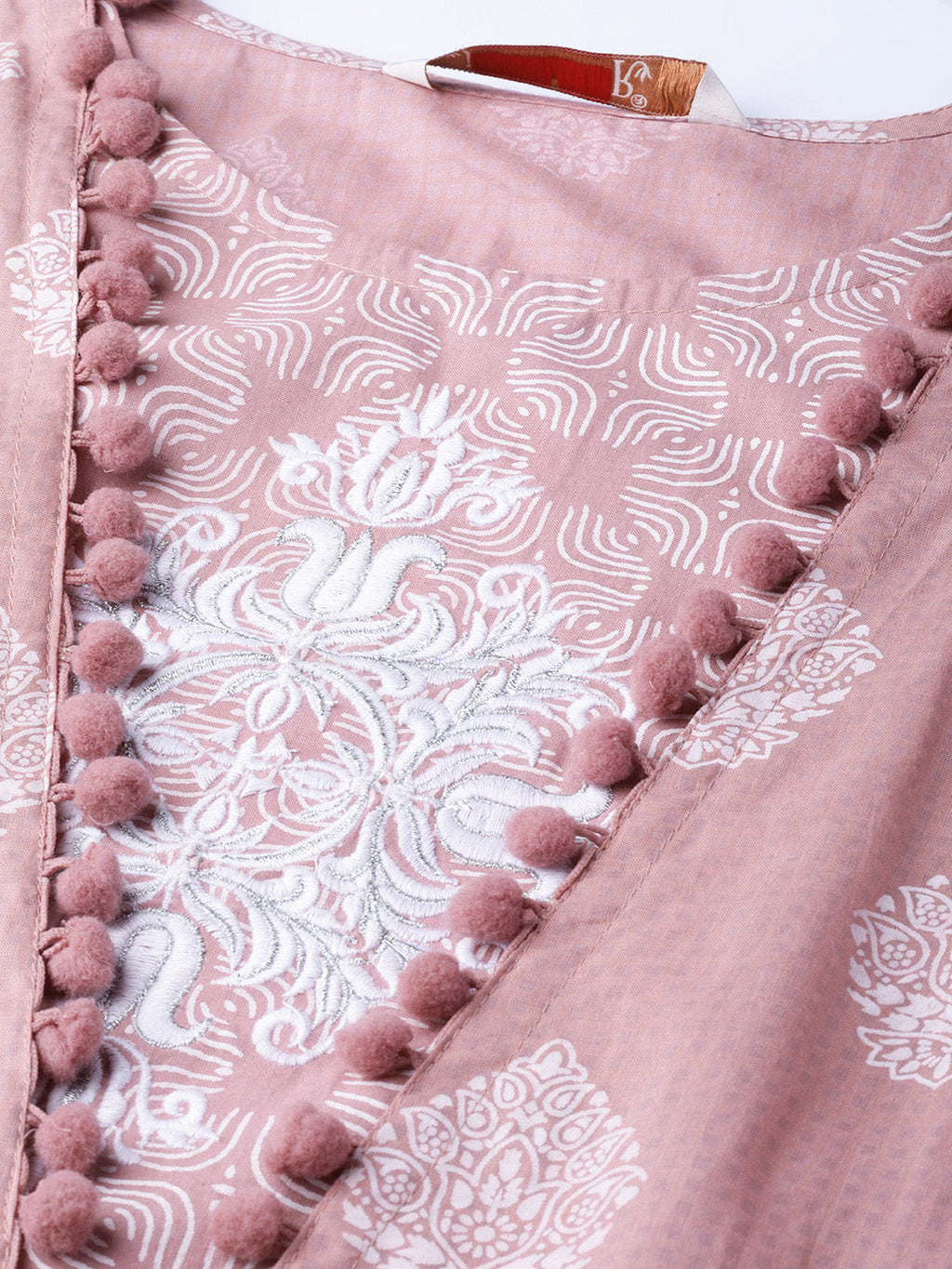 Juniper Womens Pink Cambric Double Layered Kurta - Distacart
