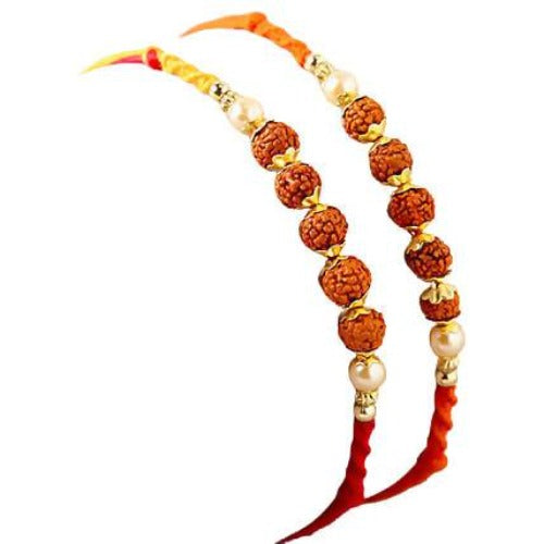 Set of 2 Rudraksha Rakhi 