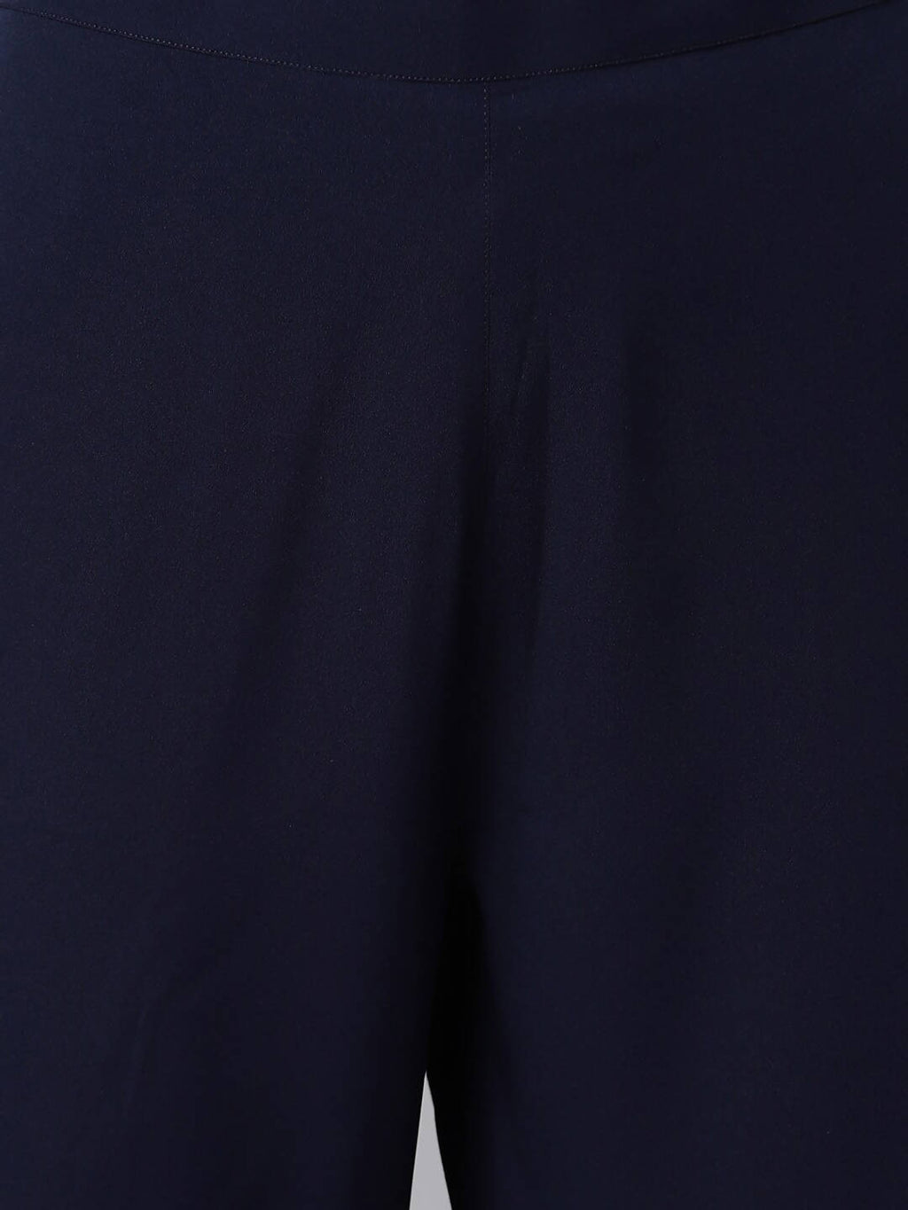 Janasya Maroon & Navy Blue Ethnic Motifs Printed Kurta with Trousers - Distacart