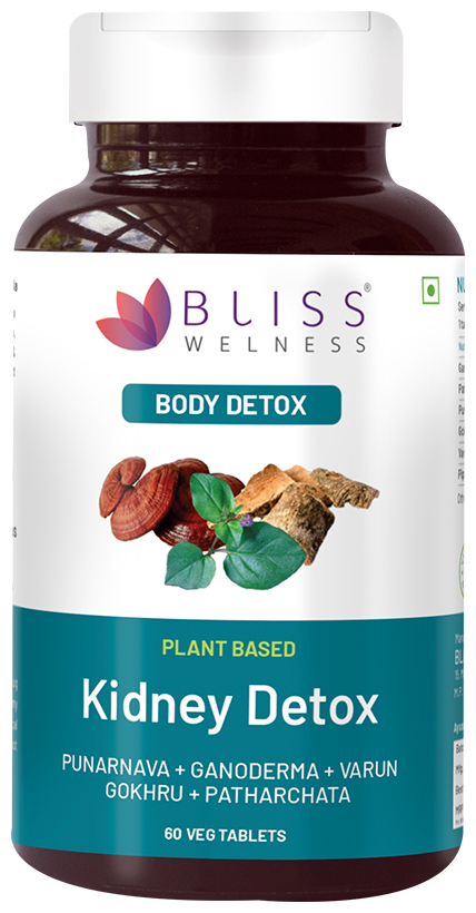 bliss welness kidney detox veg tablet 60 each