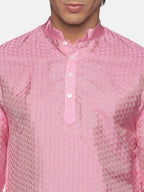 Sethukrishna Men Pink Kurta with Churidar - Distacart