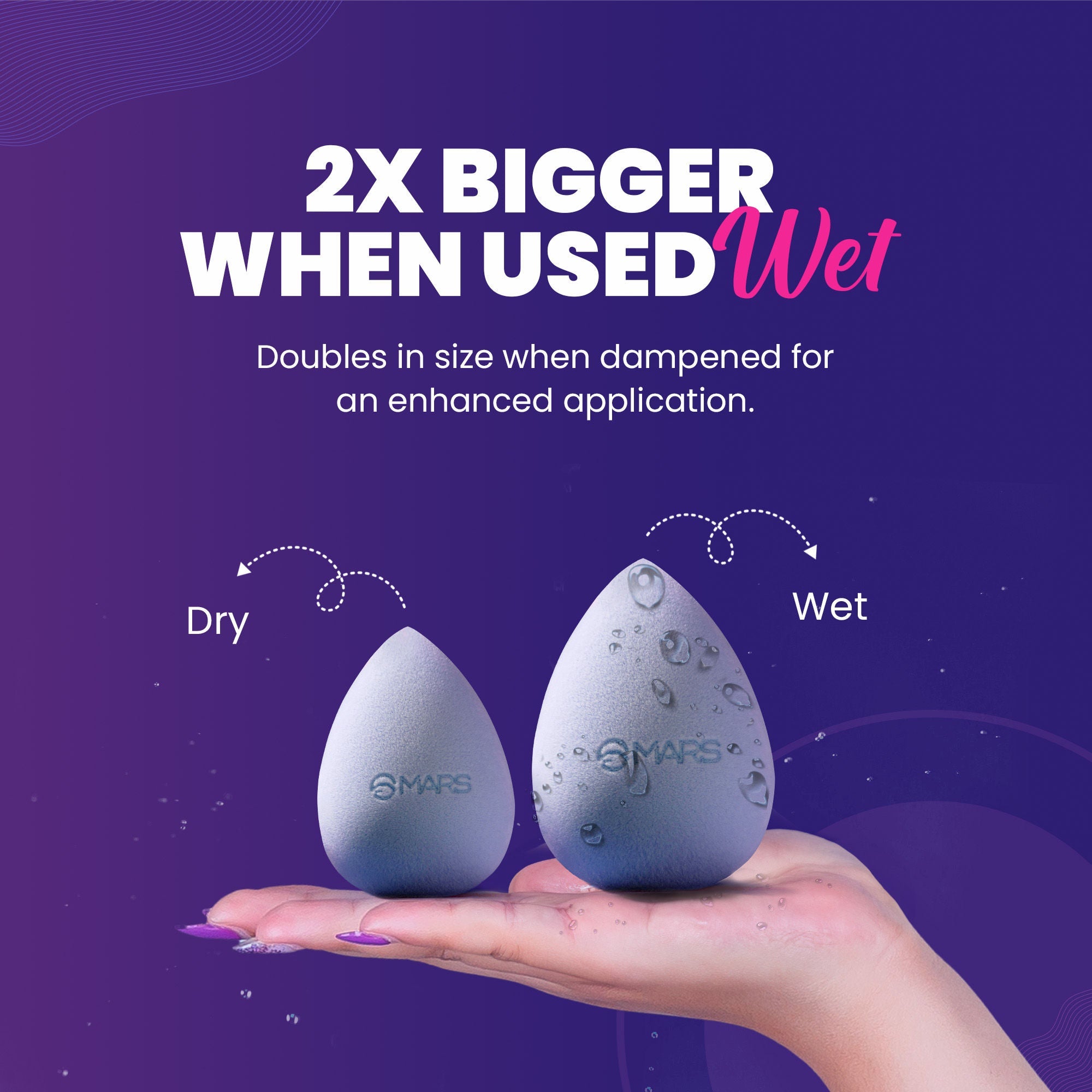 MARS Cosmetics Microfibre Velvet Beauty Blender - Distacart